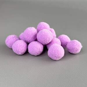 Помпон велюровый 2 см - сиреневый