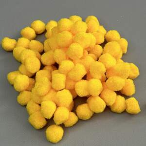 Помпоны для творчества 2 см, 25 шт / упаковка желток