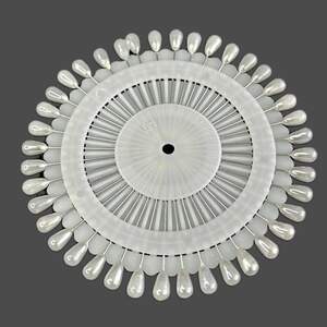 Портновские булавки с белым шариком - 4 см