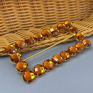 Протяжка декоративная в стразах 5,5х11 см #13444 - золото Протяжка декоративная в стразах 5,5х11 см #13444 - золото