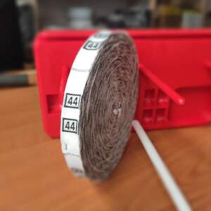 Размерник тканевый (жаккард) # 44 960шт. Белый