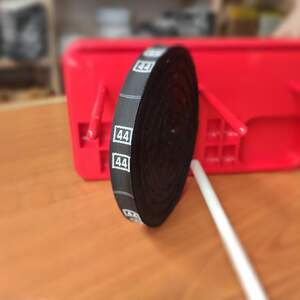 Размерник тканевый (жаккард) # 44 960шт. Черный