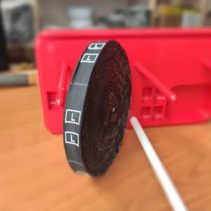 Размерник тканевый (жаккард) L 960шт. Черный