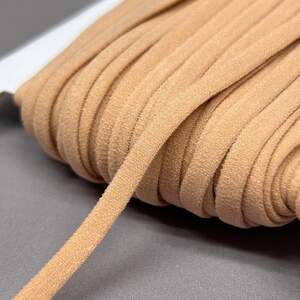 Резинка для бретель плоская 5 мм - бежевая матовая