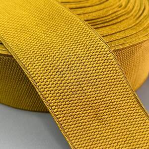 Резинка поясная, манжетная - 6см/25ярд - горчичный