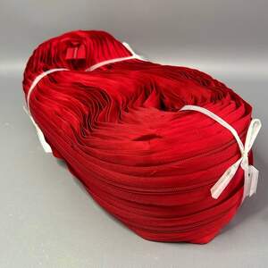 Рулонная молния, спираль Т-5 цвет #519 красный