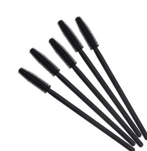 Силиконовые щеточки для наращивания ресниц Черные, 10шт