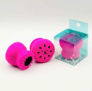 Силиконовый двусторонний спонж для очистки лица Осьминог