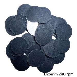 Сменные файлы на липкой основе для педикюрного диска 25мм #240, 37шт