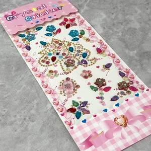 Стразы наклейки для декора на планшетке 10х26 см, - цветной пони Стразы наклейки для декора на планшетке 10х26 см, - цветной пони