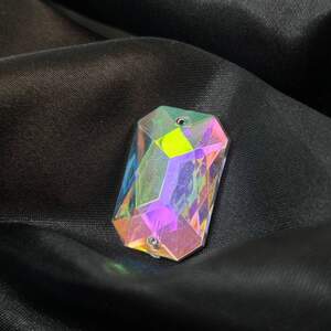 Стразы пришивные прямоугольные 18х28 мм - хамелеон Стразы пришивные прямоугольные 18х28 мм - хамелеон