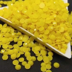 Стразы холодной фиксации акриловые SS16 - желтые #059 - 5гр/уп Стразы холодной фиксации акриловые SS16 - желтые #059 - 5гр/уп