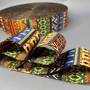 Стропа ременная для сумок 5 см разноцветная - мексика Стропа ременная для сумок 5 см разноцветная - мексика