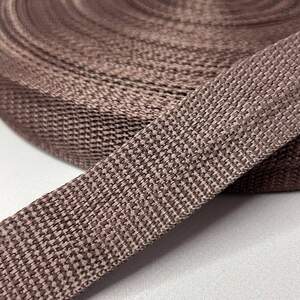 Стропа сумочная-ременная, 3 см мягкая - шоколадный