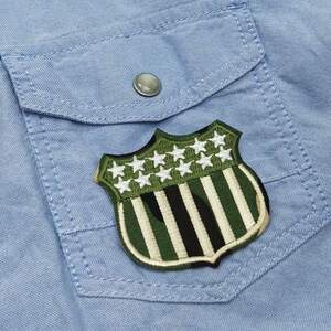 Термоаппликация, нашивка на одежду 6х6см U.S.Army