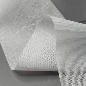 Тесьма клеевая для штор под люверсы, 10 см - белый