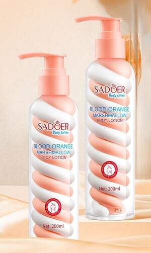 Увлажняющий лосьон для тела с ароматом маршмеллоу та апельсину Sadoer, 200мл Увлажняющий лосьон для тела с ароматом маршмеллоу та апельсину Sadoer, 200мл