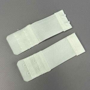 Удлинитель для бюстгальтера на 2 крючка, белый 9,5х3 см Удлинитель для бюстгальтера на 2 крючка, белый 9,5х3 см