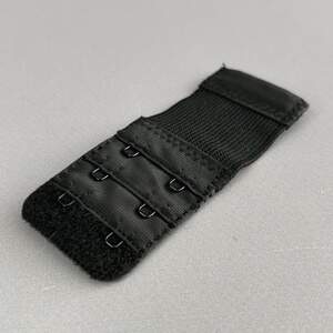 Удлинитель для бюстгальтера на 2 крючка, черный 3,8х9,5 см Удлинитель для бюстгальтера на 2 крючка, черный 3,8х9,5 см