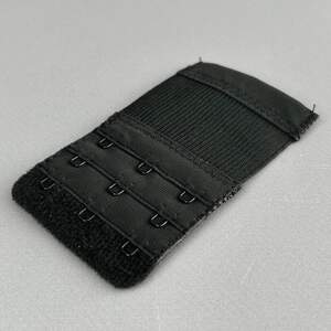 Удлинитель для бюстгальтера на 3 крючка, черный 9,5х5,5 см