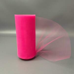 Фатин в рулонах 15см, моток 20м - малиновый яркий