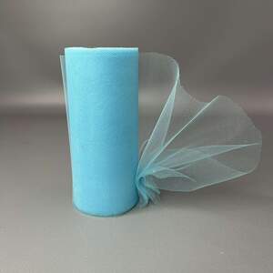 Фатин в рулонах 15см, моток 20м - голубой