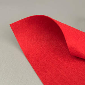 Фетр 1 мм, 20х30 см, цвет - красный С73