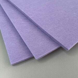 Фетр плотный, 2 мм, 20х30 см, цвет - сиреневый С40
