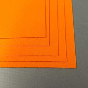 Фоамиран оранжевый 1мм, 1 лист А4 Фоамиран оранжевый 1мм, 1 лист А4