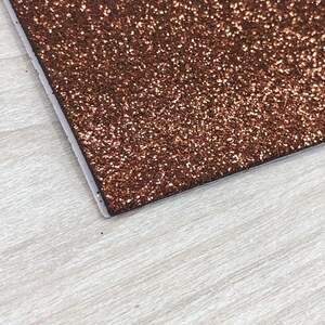 Фоамиран с глиттером клеевая основа 1,6 мм, 1 аркуш А4 - коричневый Фоамиран с глиттером клеевая основа 1,6 мм, 1 аркуш А4 - коричневый