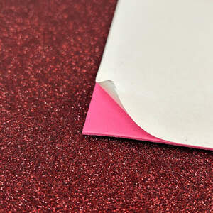 Фоамиран с глиттером клеевая основа 1,6 мм, 1 лист А4 - бордовый Фоамиран с глиттером клеевая основа 1,6 мм, 1 лист А4 - бордовый