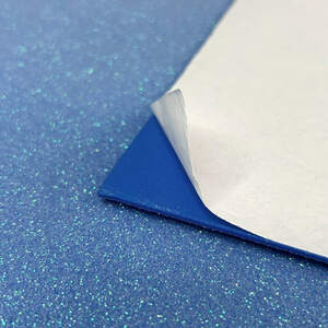 Фоамиран с глиттером клеевая основа 1,6 мм, 1 лист А4 - васильковый Фоамиран с глиттером клеевая основа 1,6 мм, 1 лист А4 - васильковый