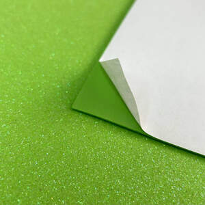 Фоамиран с глиттером клеевая основа 1,6 мм, 1 лист А4 - салатовый Фоамиран с глиттером клеевая основа 1,6 мм, 1 лист А4 - салатовый