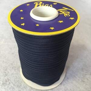 Хлопковая косая бейка,1,5см - 50полиэстер (92м), цвет 089 т. синий