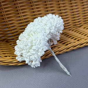 Цветок гипсофилы из пенопласта 8 см - белый