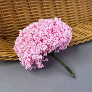 Цветок гипсофилы из пенопласта 8 см - розовый