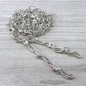 Цепочка со стразами 90 см WH-55 - светлое серебро Цепочка со стразами 90 см WH-55 - светлое серебро