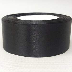 Черная лента атласная 4см (23м) Sindtex (АЛ4-002) Черная лента атласная 4см (23м) Sindtex (АЛ4-002)