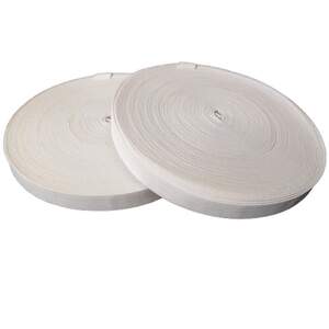 Широкая бельевая резинка для одежды Sindtex белая 1,5 см х 22,5 м