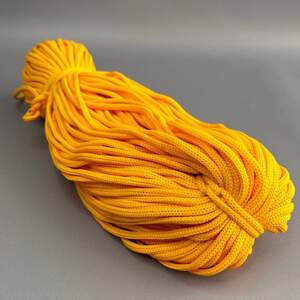 Шнур 5мм текстильный полиамидный, желток (90м) Шнур 5мм текстильный полиамидный, желток (90м)