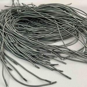 Шнурок для обуви резиновый 100 см длина, Ø 2 мм - графит