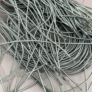 Шнурок для обуви резиновый 100 см длина, Ø 2 мм - стальной