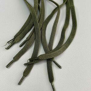 Шнурок для обуви резиновый плоский 100 см длина, Ø 7 мм - хаки Шнурок для обуви резиновый плоский 100 см длина, Ø 7 мм - хаки