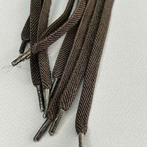 Шнурок для обуви резиновый плоский 100 см длина, Ø 7 мм - шоколад Шнурок для обуви резиновый плоский 100 см длина, Ø 7 мм - шоколад