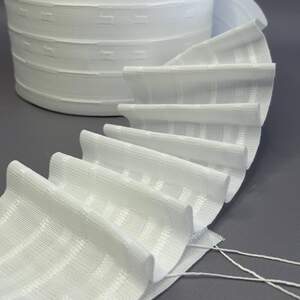 Шторная тесьма 5070( ХБ) - 10 см равномерная Шторная тесьма 5070( ХБ) - 10 см равномерная