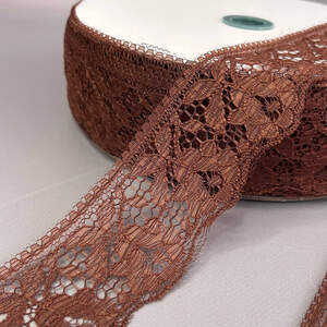 Кружево гипюровое 6 см - шоколадный (#13)