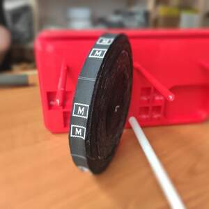 Размерник тканевый (жаккард) M 960шт. Черный