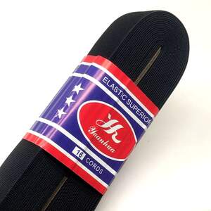 Широкая китайская резинка для одежды 3см х 8,5м Черная