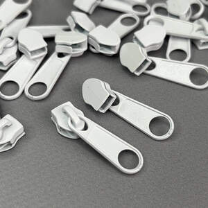 Бегунок Тип 5 для рулонных молний, белый