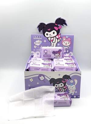 Влажные салфетки Kuromi, 8шт Влажные салфетки Kuromi, 8шт